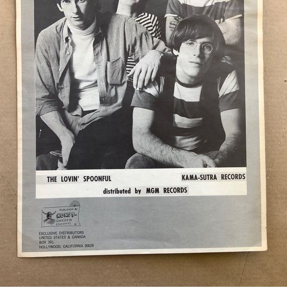LOVIN SPOONFUL POSTER. ORIGINAL ISSUE, TWO SIDED. - Picture 10 of 15